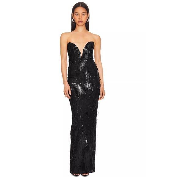 Nookie x Revolve Karma Gown in Black NWT Size Small - Picture 1 of 3